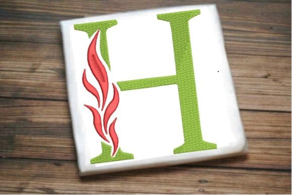 Review: H Letter Beautiful Fire Alphabet Design