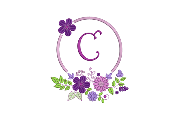 Review: Letter C Embroidered with Flowers for Craft Fairs
